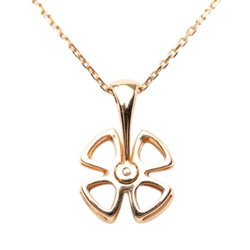 Bvlgari Fioreva Chain Pendant Diamond 18K Yellow Gold — view 2