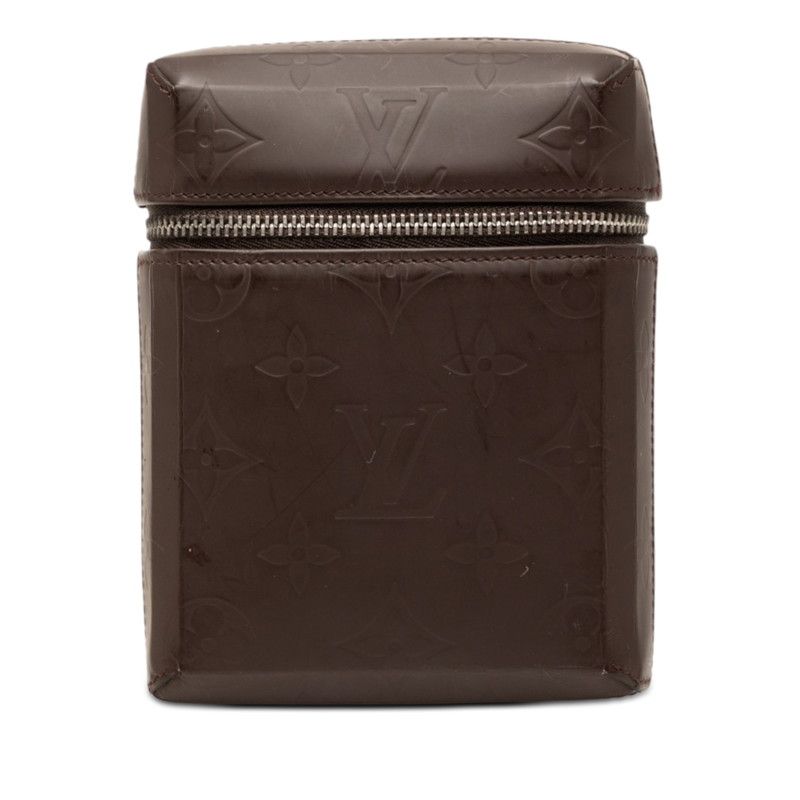 Louis Vuitton Monogram Glace Ray Waist Pouch Case Brown Leather