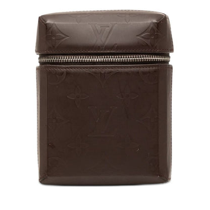 Louis Vuitton Monogram Glace Ray Waist Pouch Case Brown Leather