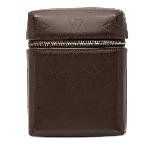 Louis Vuitton Monogram Glace Ray Waist Pouch Case Brown Leather