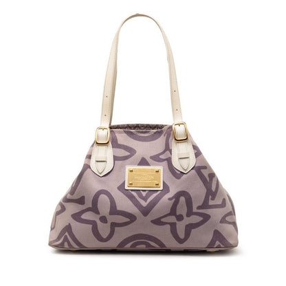 Louis Vuitton Monogram Taisienne PM Tote Shoulder Bag Lila Purple Canvas Leather