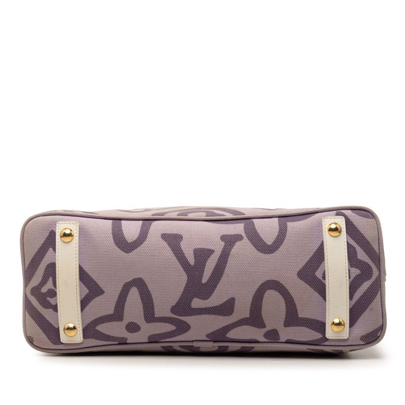 Louis Vuitton Monogram Taisienne PM Tote Shoulder Bag Lila Purple Canvas Leather — view 3