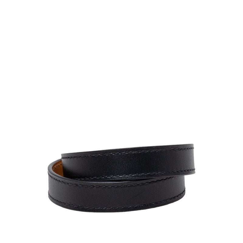 Hermes Mini Kelly Double Tour Bracelet M Black Brown Swift — view 3