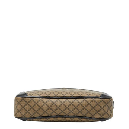 Gucci Diamante Clutch Beige Black Leather — view 3