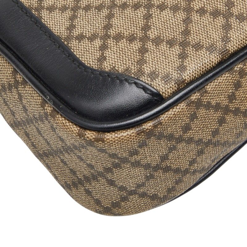 Gucci Diamante Clutch Beige Black Leather — view 5