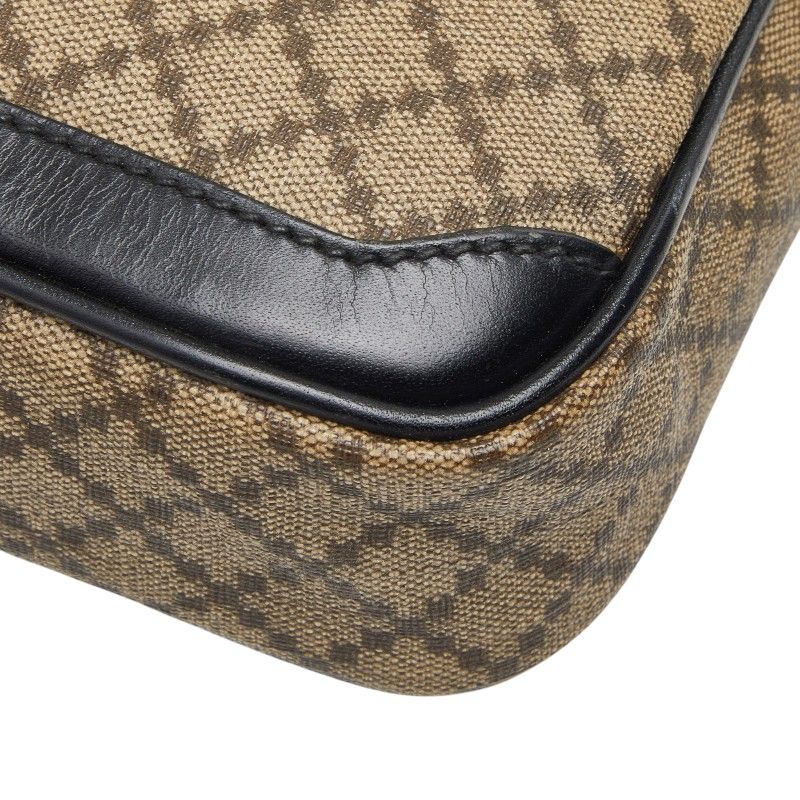 Gucci Diamante Clutch Beige Black Leather — view 7