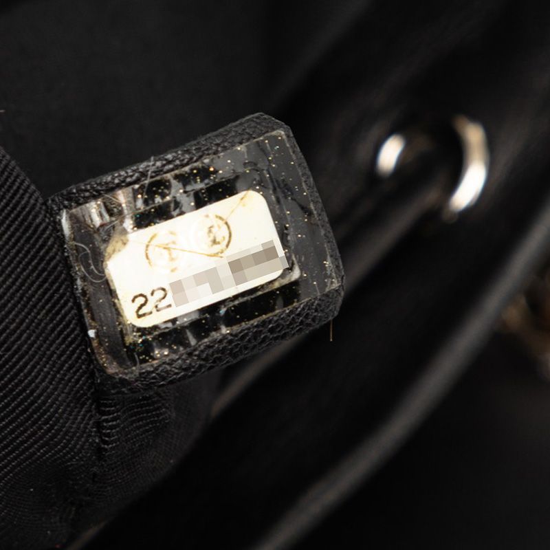 Chanel Quilted CC Logo Backpack Black Lambskin — view 6