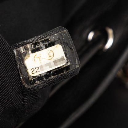 Chanel Quilted CC Logo Backpack Black Lambskin — view 6
