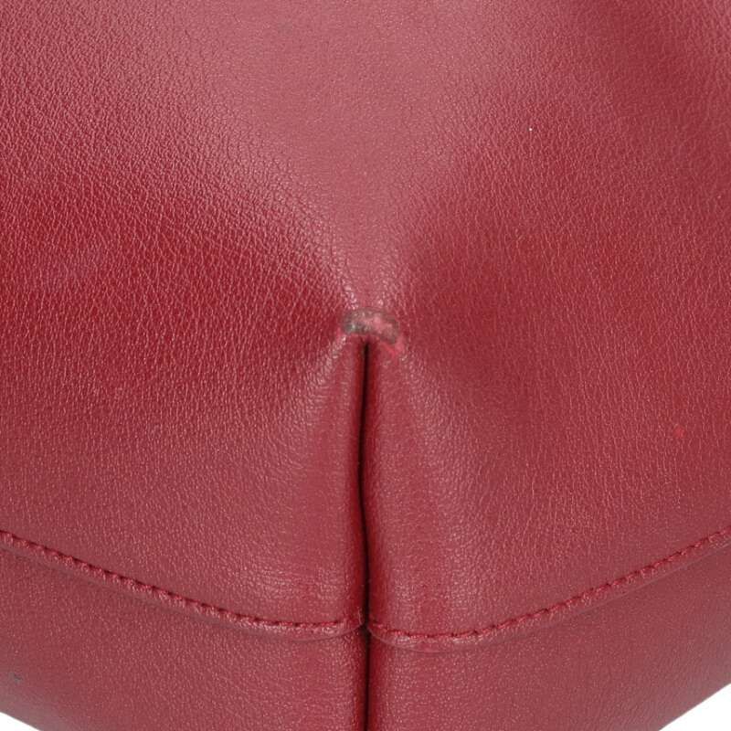 Saint Laurent Paris North South Logo Printed Shopping Leather Tote Bag — view 5