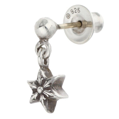 Chrome Hearts Tiny Teardrop Silver Earrings