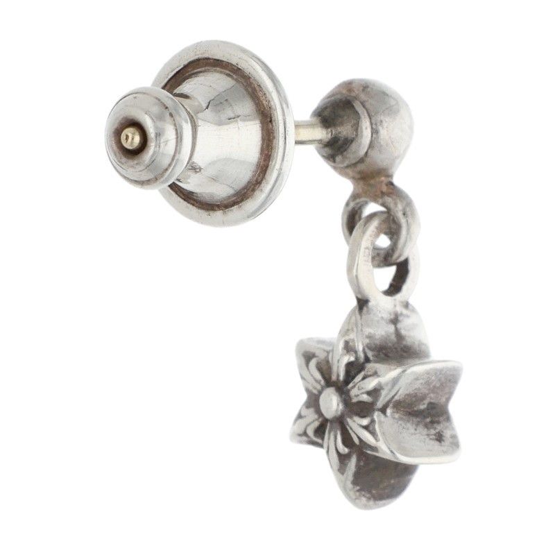 Chrome Hearts Tiny Teardrop Silver Earrings — view 2