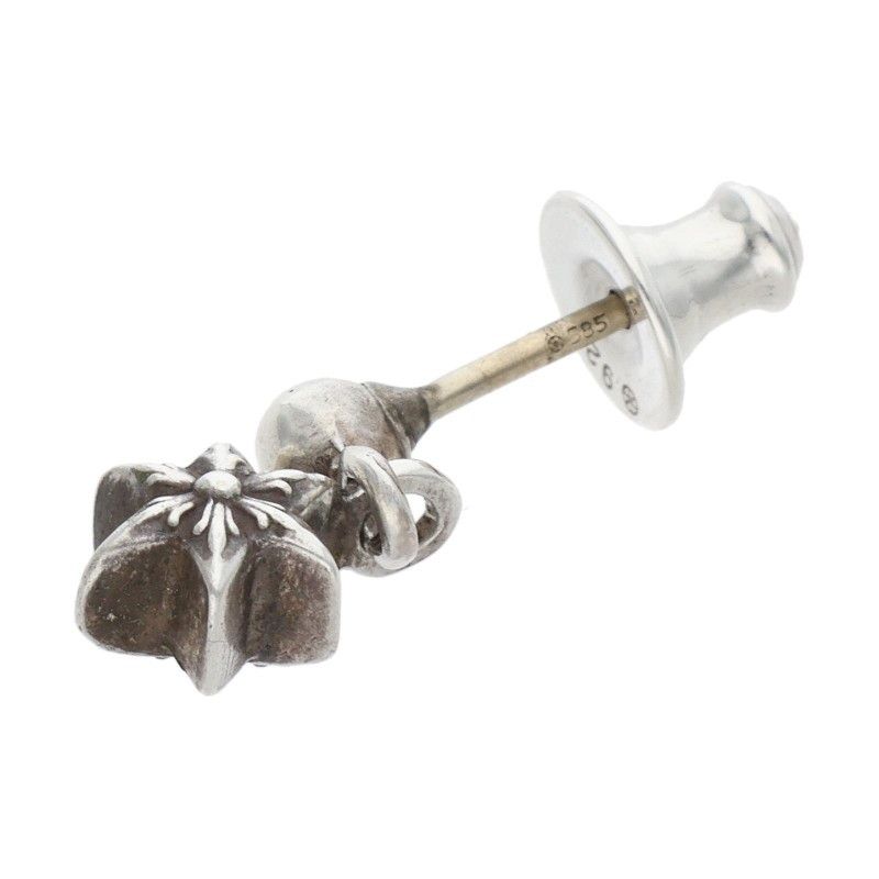 Chrome Hearts Tiny Teardrop Silver Earrings — view 4