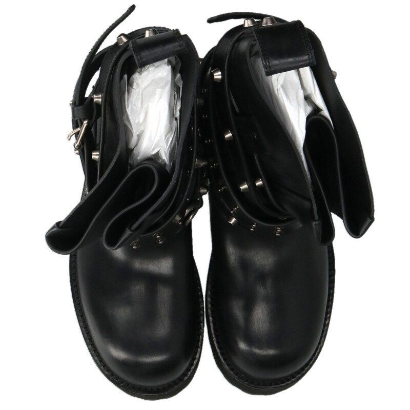 Balenciaga Venom City Bootie Worn Out Calf Leather Met Acc Long Boots — view 4