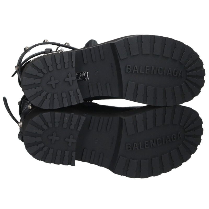 Balenciaga Venom City Bootie Worn Out Calf Leather Met Acc Long Boots — view 3