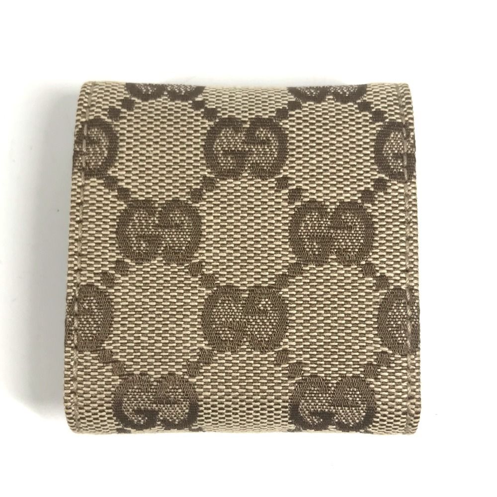 Gucci GG Canvas Leather Travel Table Clock Beige Black — view 7