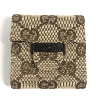 Gucci GG Canvas Leather Travel Table Clock Beige Black — view 6