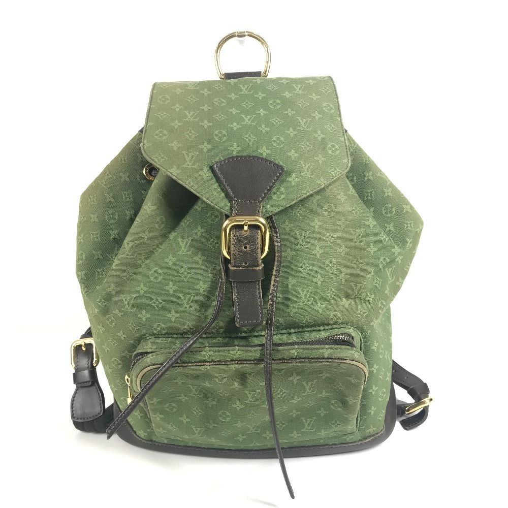 Louis Vuitton Backpack Montsouris GM Monogram Mini Canvas Khaki