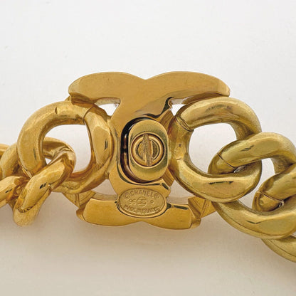 Chanel CC Logo Chain Necklace Turnlock Gold Plated — view 2