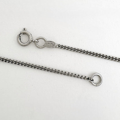 Chanel CC Logo Necklace Heart Silver Plated Pink — view 3