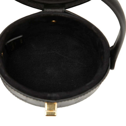 Dior CD Logo Vanity Bag Mini Handbag Black Leather — view 4