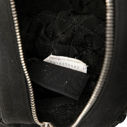 Bottega Veneta Intrecciato Webbing Shoulder Bag Black Canvas Nylon — view 6