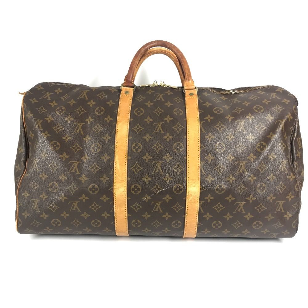 Louis Vuitton Boston Bag Keepall 55 Monogram Canvas Brown — view 2