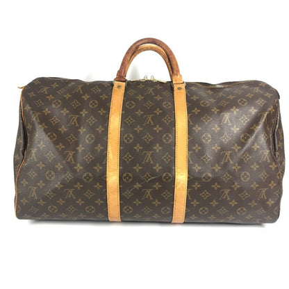 Louis Vuitton Boston Bag Keepall 55 Monogram Canvas Brown — view 2