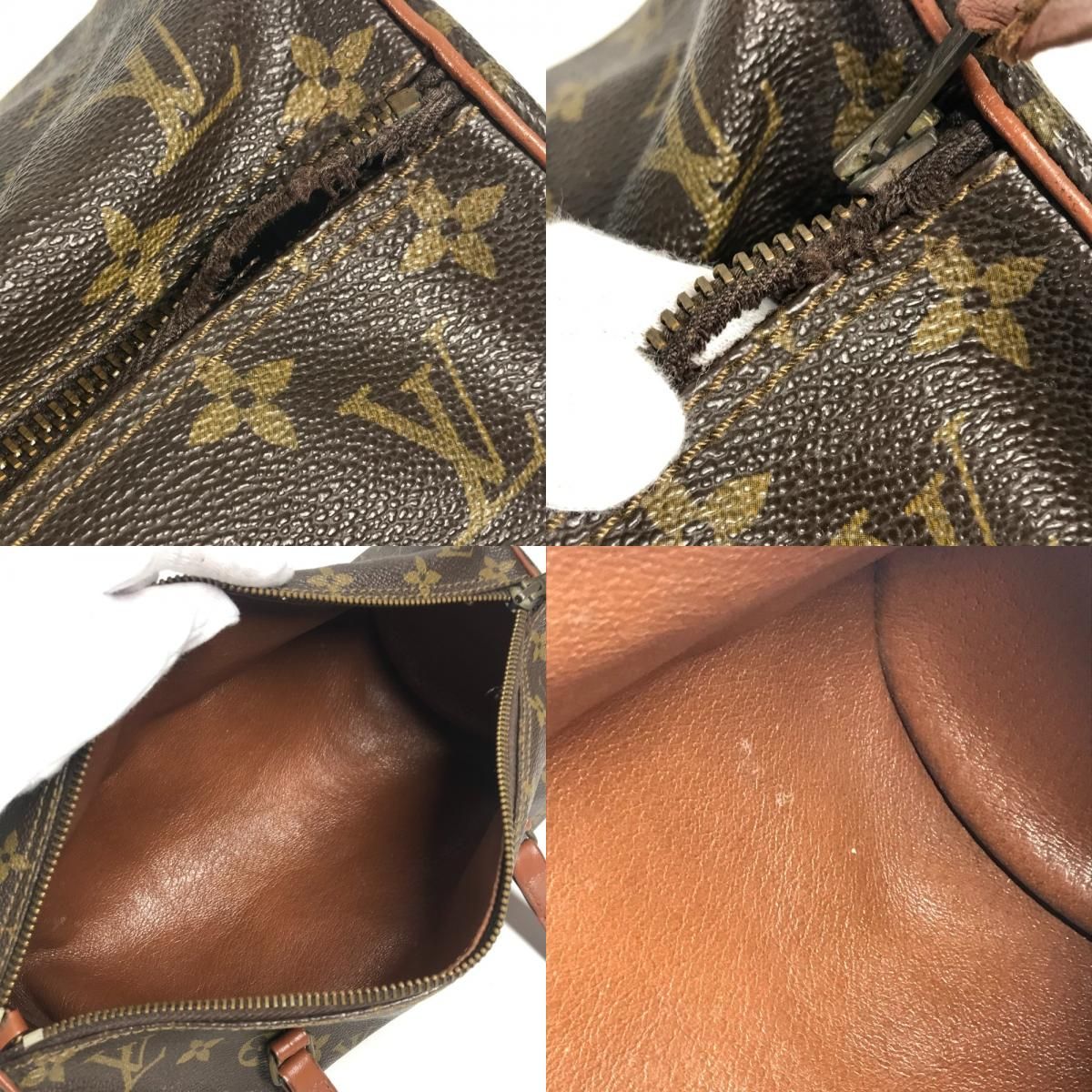 Louis Vuitton Handbag Papillon 30 Monogram Canvas Brown — view 8