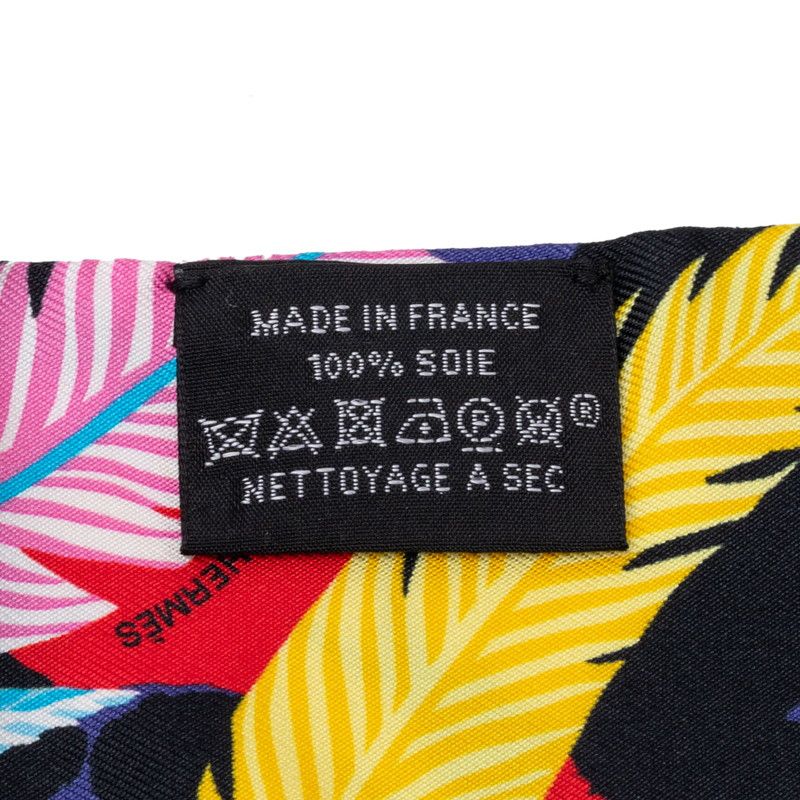 Hermes Twilly Jaguar Quetzal Scarf Multicolor Silk — view 4