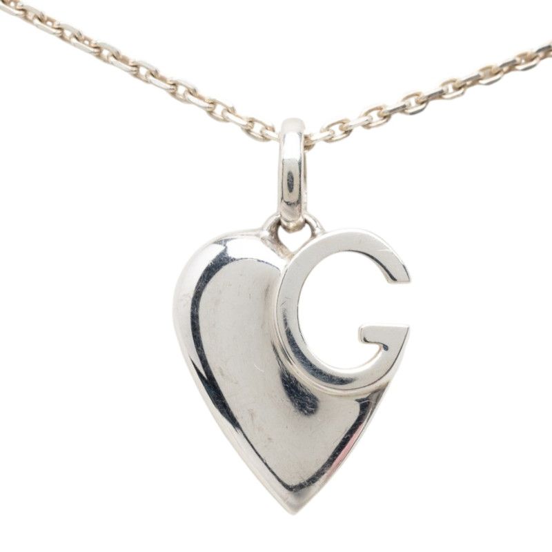 Gucci Heart Chain Pendant 925 Sterling Silver