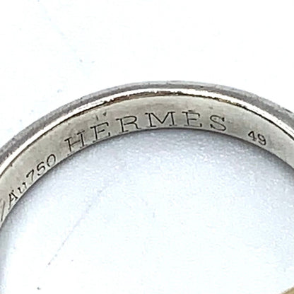 Hermes Chaine D'Ancre Yellow Gold Silver Ring — view 4