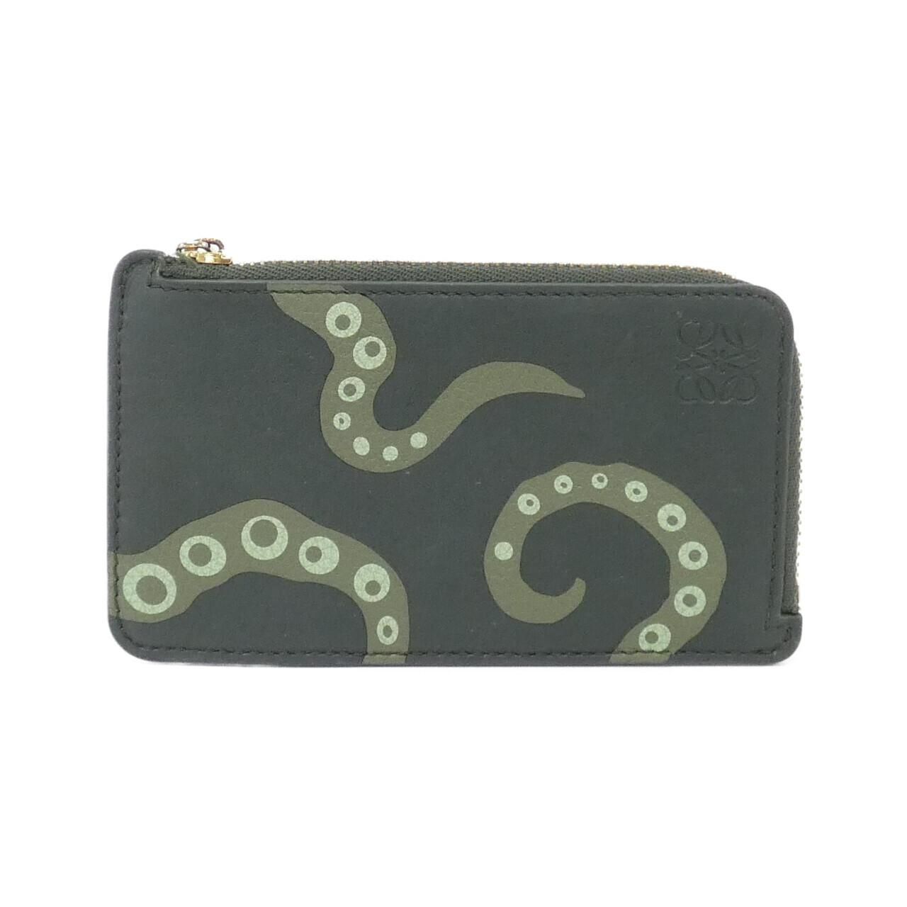 Loewe Coin Case Coin Purse Khaki