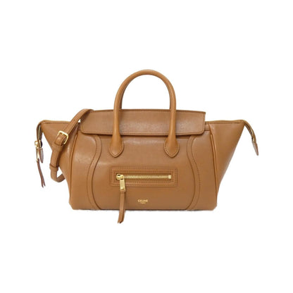 Celine Luggage Small Handbag Tan Gold Hardware