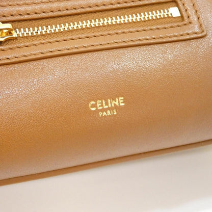 Celine Luggage Small Handbag Tan Gold Hardware — view 4