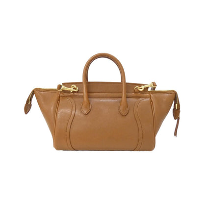 Celine Luggage Small Handbag Tan Gold Hardware — view 2