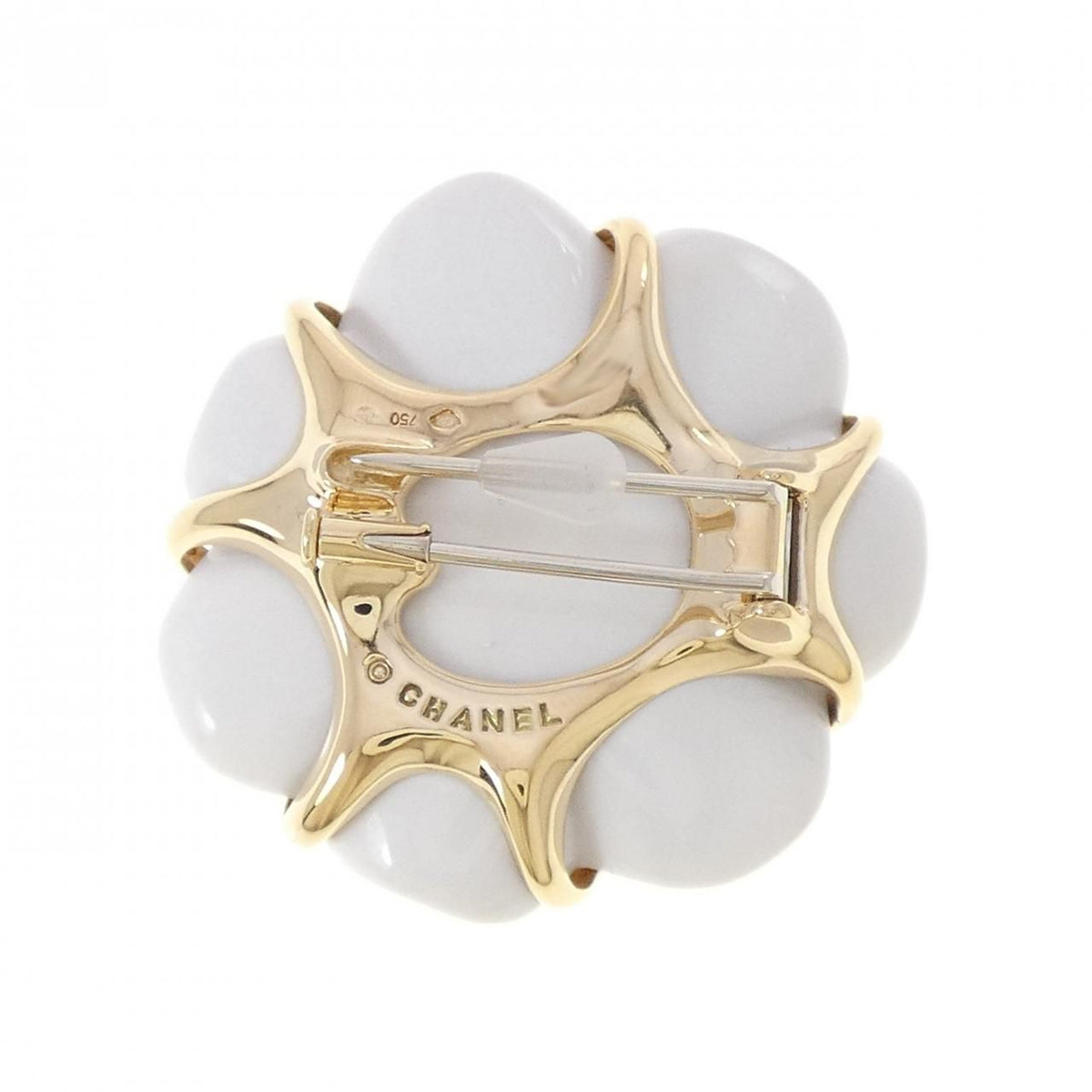 Chanel Camellia Brooch Gold — view 3