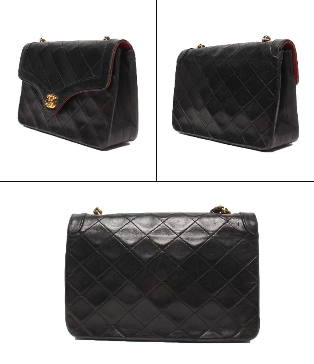 Chanel Chain Shoulder Bag Single Lambskin Gold — view 2