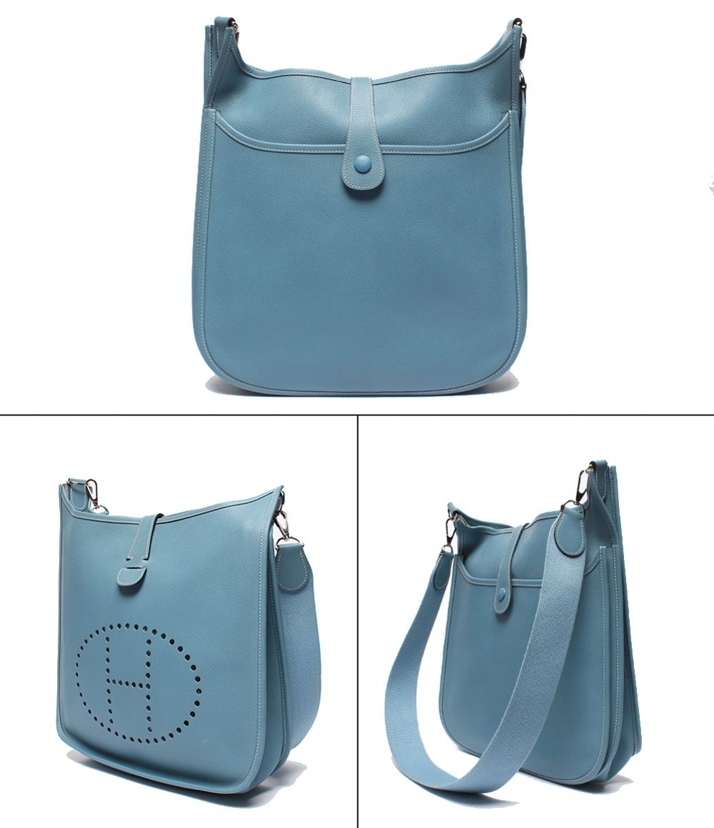 Hermes Shoulder Bag Crossbody Silver Evelyne 2 PM — view 2