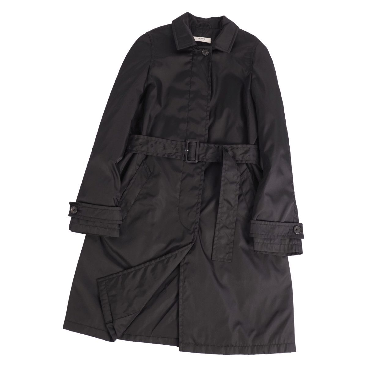 Prada Coat Soutien Collar Balmacan Nairo