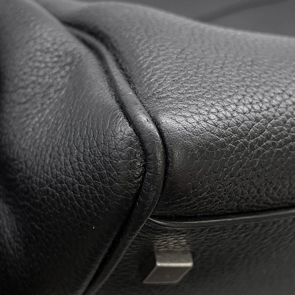 Saint Laurent Paris Tote Bag Manhattan S Leather Black — view 6