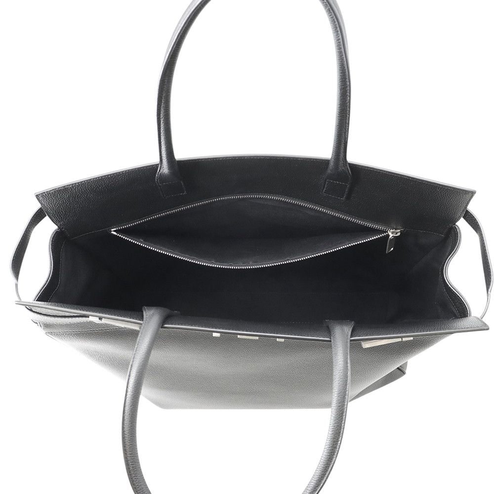 Saint Laurent Paris Tote Bag Manhattan S Leather Black — view 5