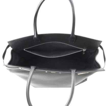 Saint Laurent Paris Tote Bag Manhattan S Leather Black — view 5