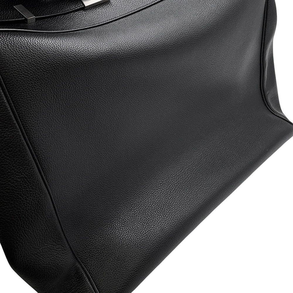 Saint Laurent Paris Tote Bag Manhattan S Leather Black — view 8