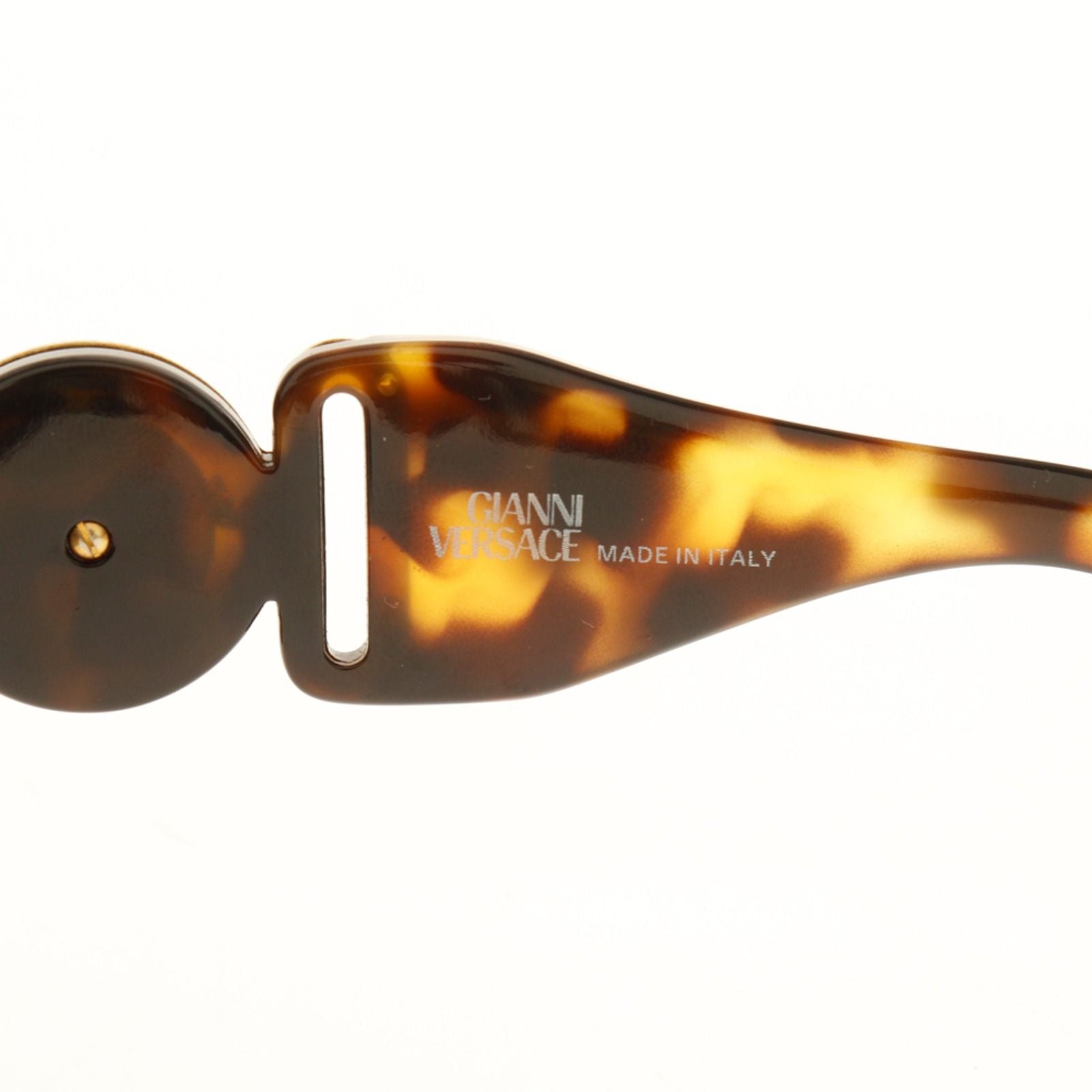 Versace Gianni Medusa a Acetate Gold Plated Brown Sunglasses Eyewear — view 7