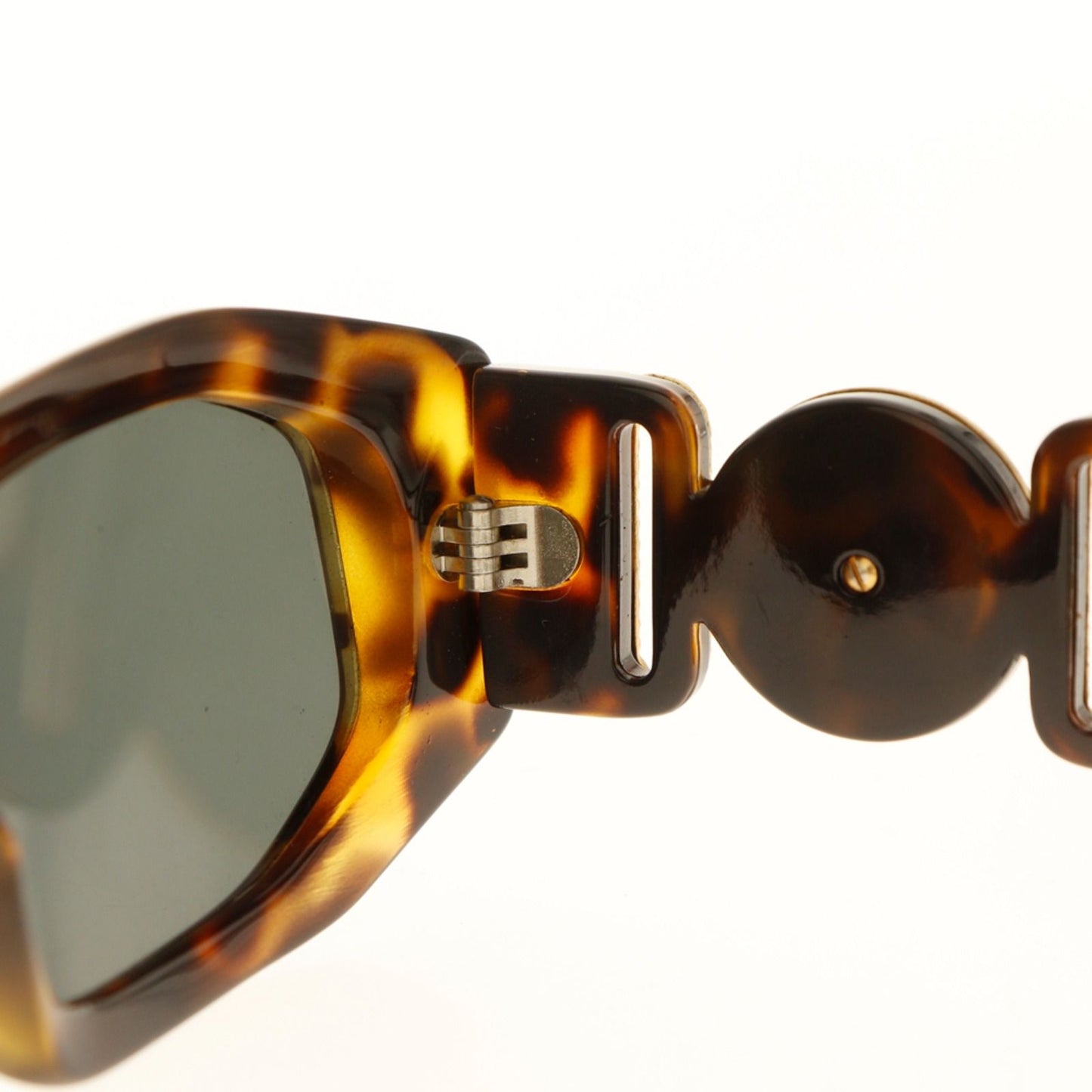 Versace Gianni Medusa a Acetate Gold Plated Brown Sunglasses Eyewear — view 4