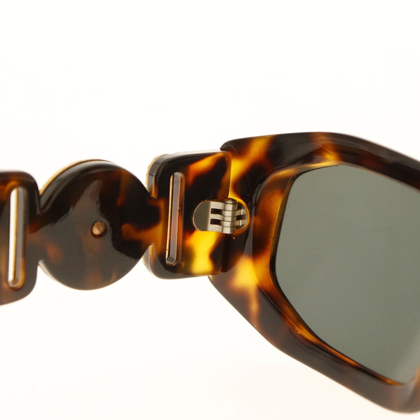 Versace Gianni Medusa a Acetate Gold Plated Brown Sunglasses Eyewear — view 5