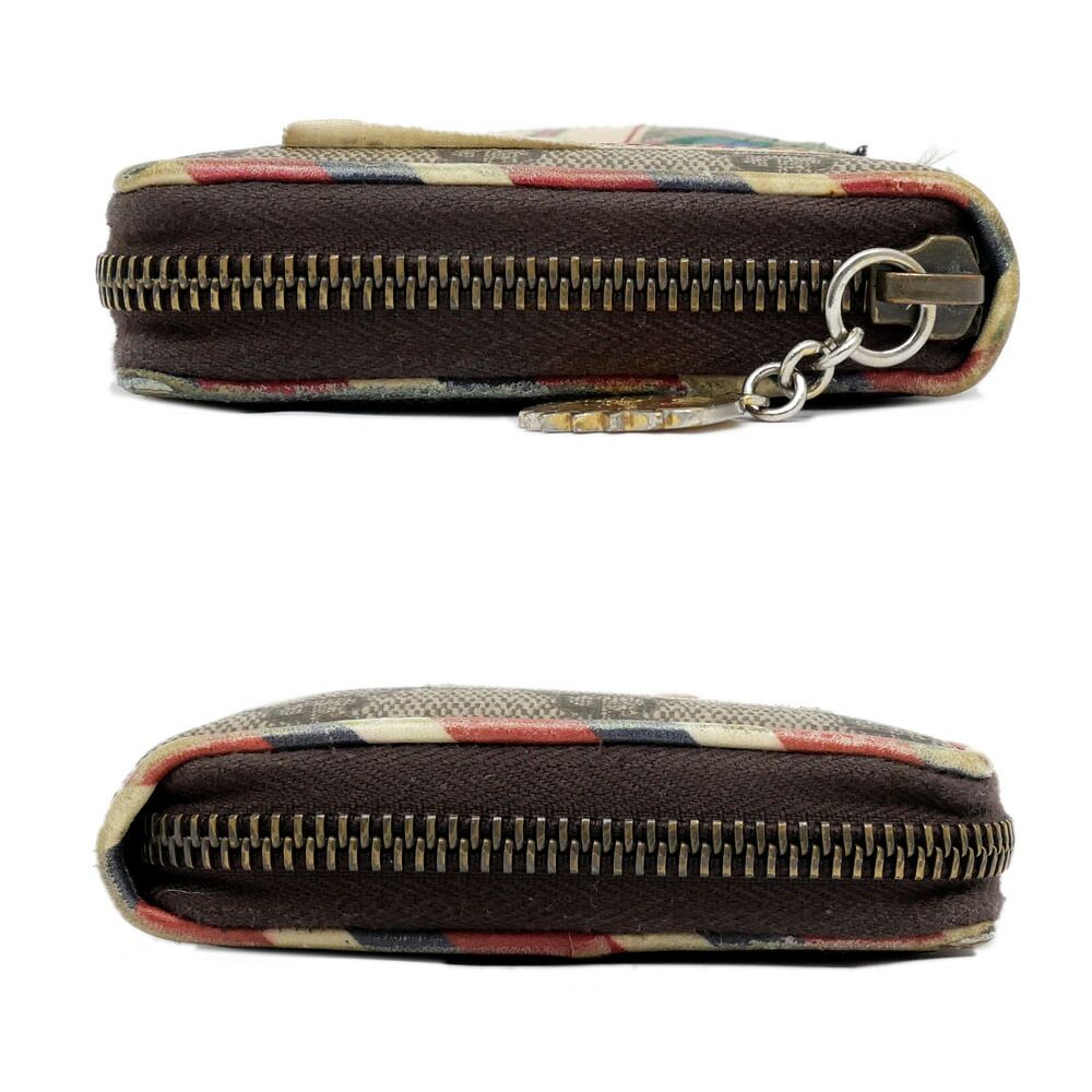 Gucci Courier Zip Around Wallet Beige Brown GG Supreme — view 3