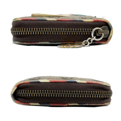 Gucci Courier Zip Around Wallet Beige Brown GG Supreme — view 3