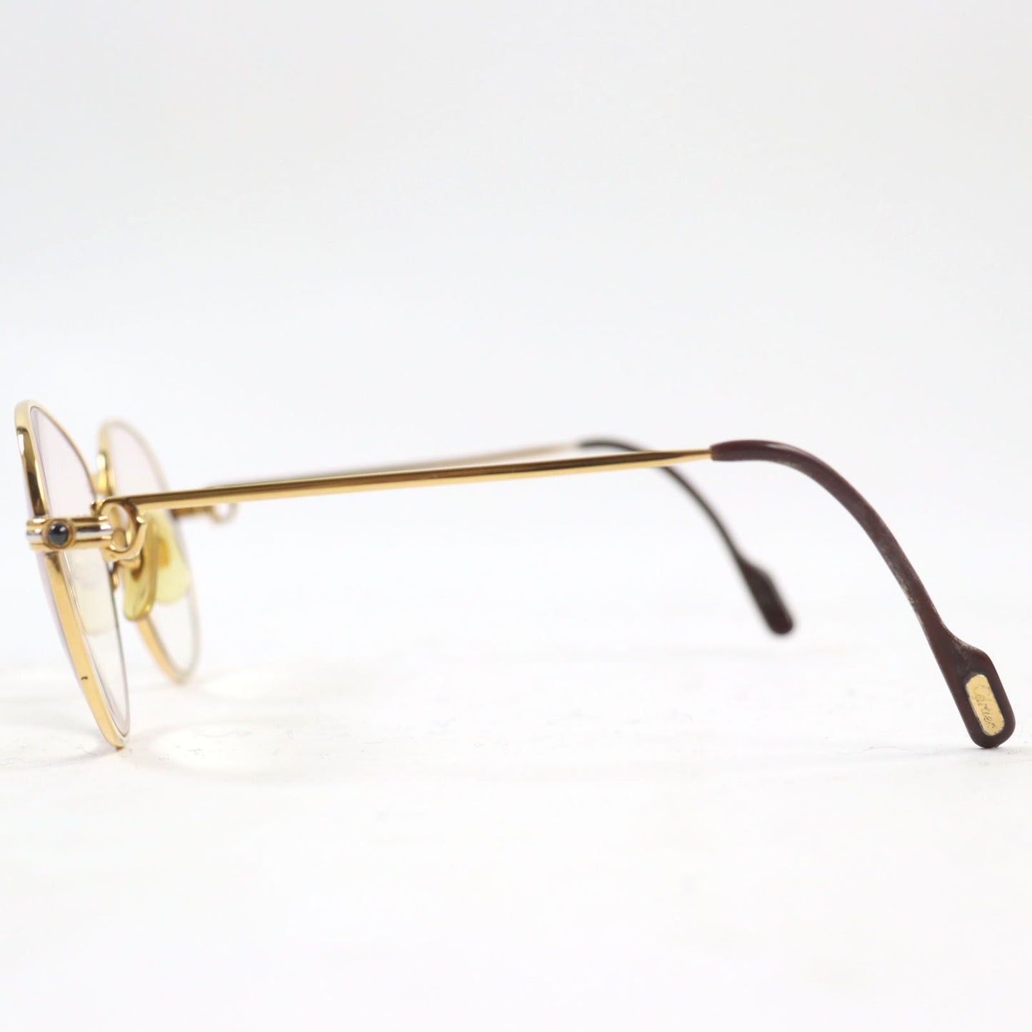Cartier Trinity Vintage Sapphire Logo Teardrop Prescription Lenses Sunglasses — view 3