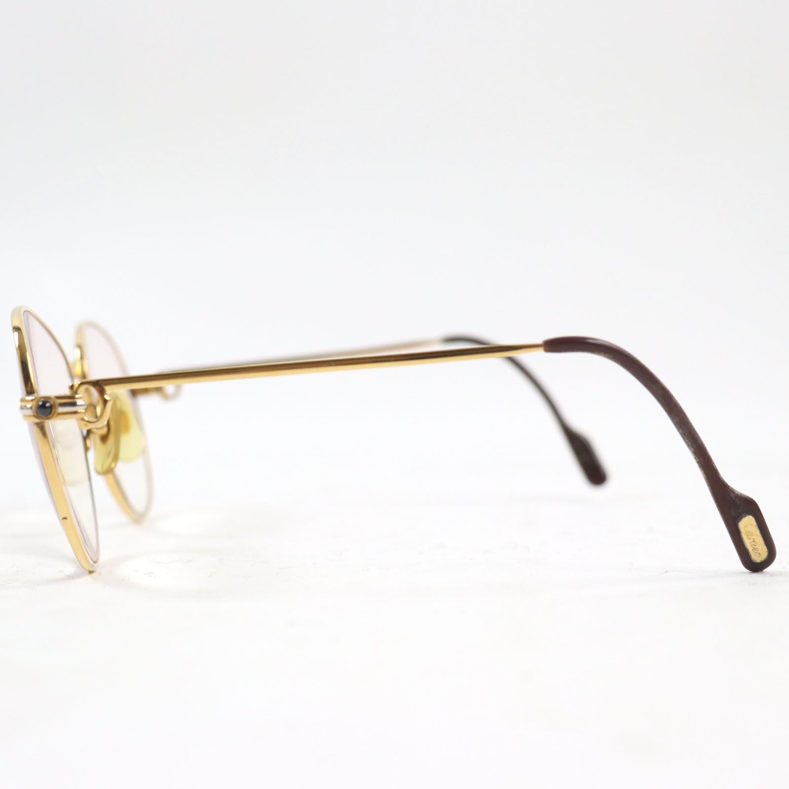 Cartier Trinity Vintage Sapphire Logo Teardrop Prescription Lenses Sunglasses — view 3